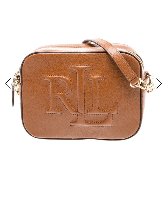 Ralph Lauren Handbags - Ralph Lauren Tan RL Leather Crossbody Bag